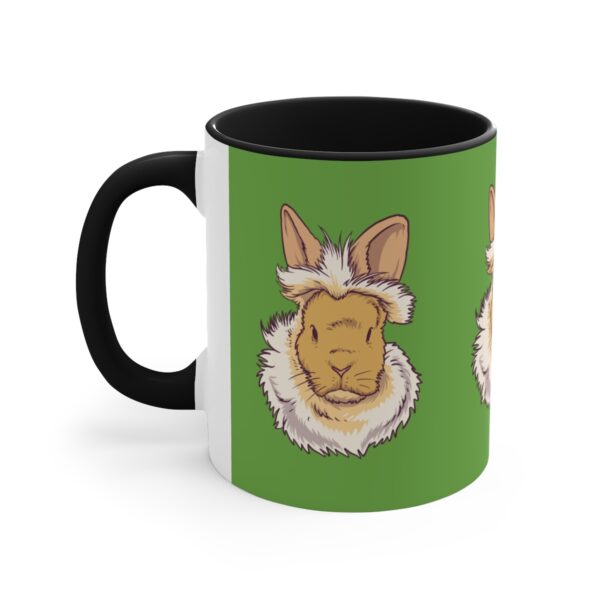 black rabbit accent mug