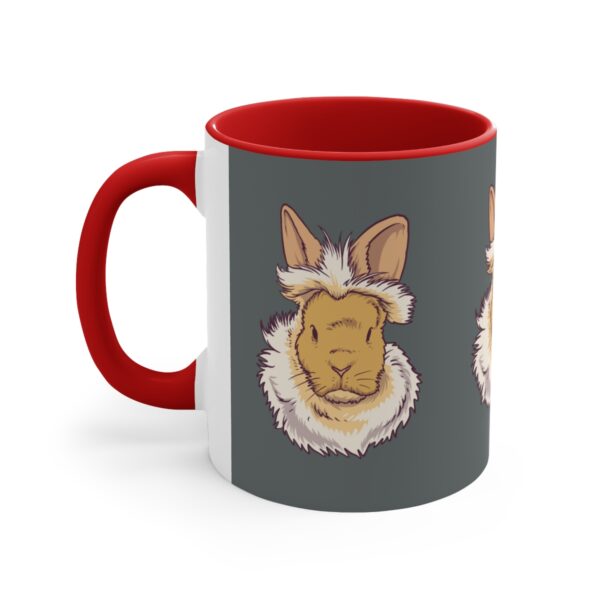 Red rabbit accent mug
